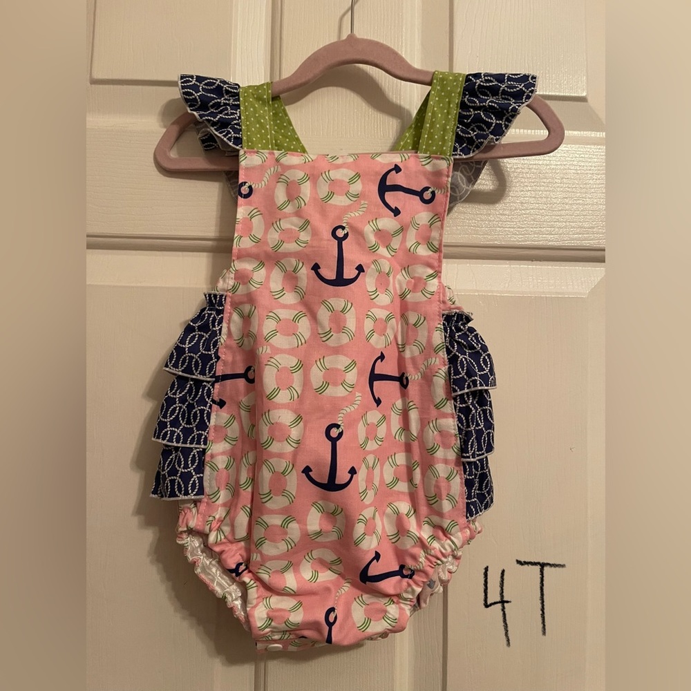 Handmade Boutique Romper 4t